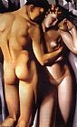 Tamara De Lempicka Canvas Paintings - Adam and Eve